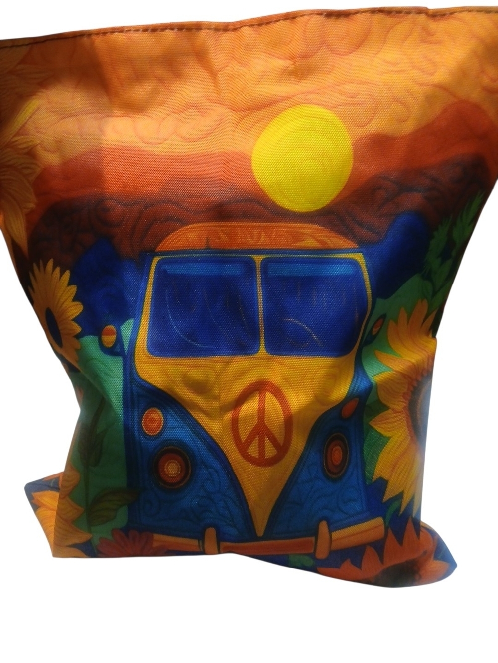 ECHOES BAGS -NWOT, Lined Echo Friendly Canvas Peace Bag with Nylon Lining,Zipper - Picture 5 of 16